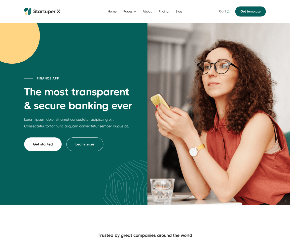 Home V1 - Startuper X Webflow Template