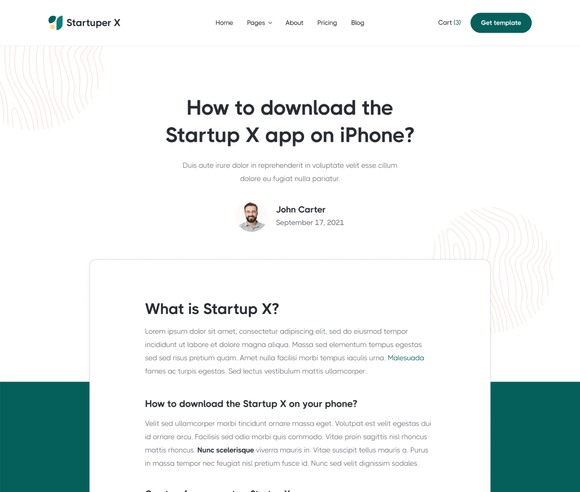 Help Center Single - Startuper X Webflow Template