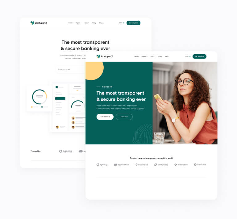 Pages Included - Startuper X Webflow Template