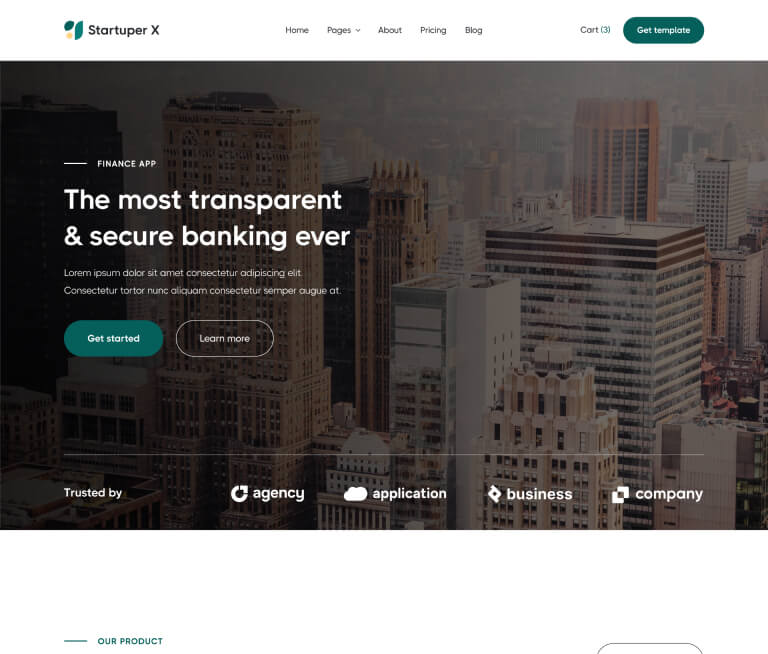 Home V3 - Startuper X Webflow Template