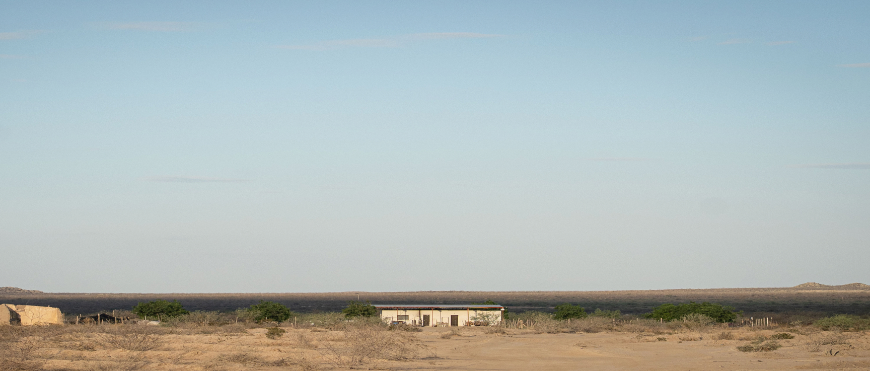 The Zone of Silence desert in Durango at dusk