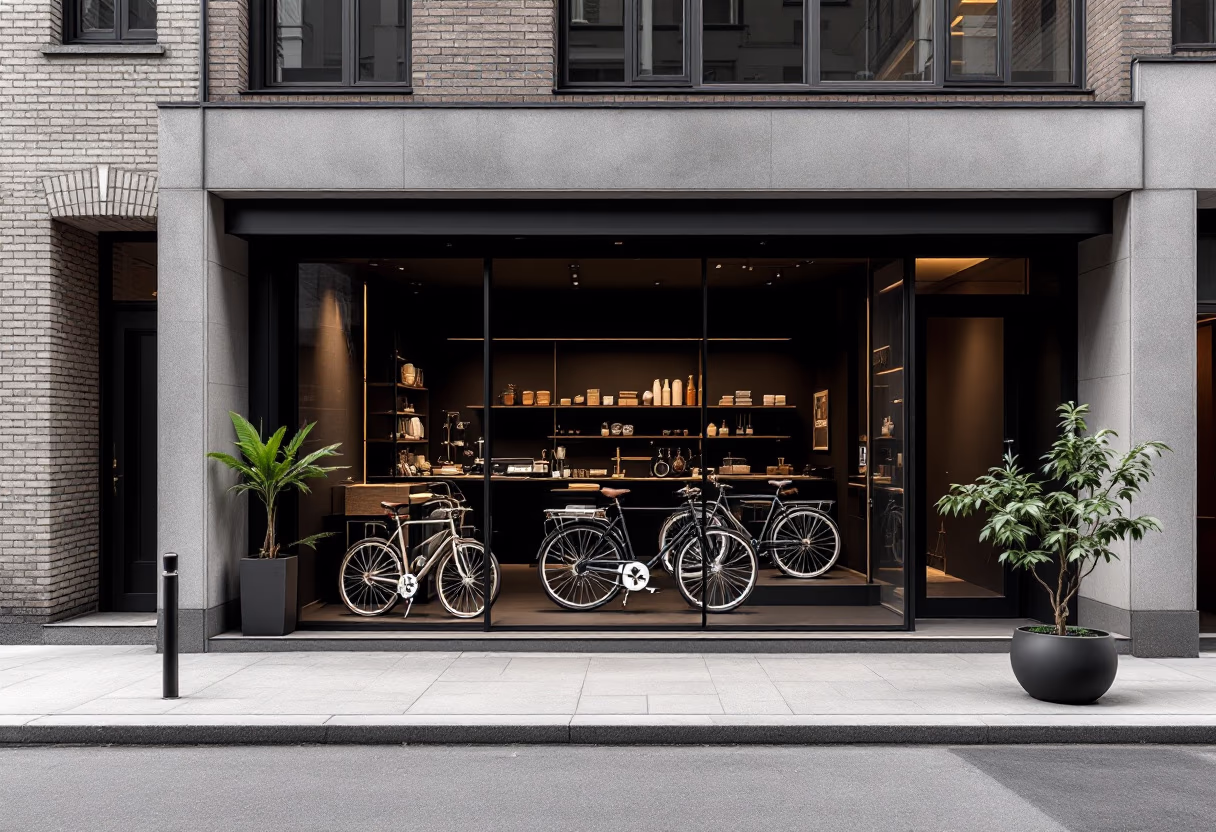 image of shop exterior (for a bicycle shop)