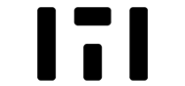 IT Icon with black stylized letters I and T connected.