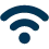 Wi-Fi signal icon with three curved lines above a solid dot.
