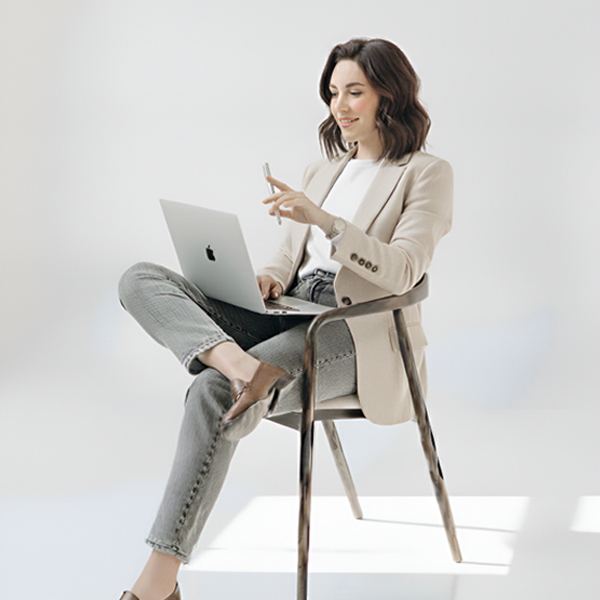 marketing professional in a virtual meeting