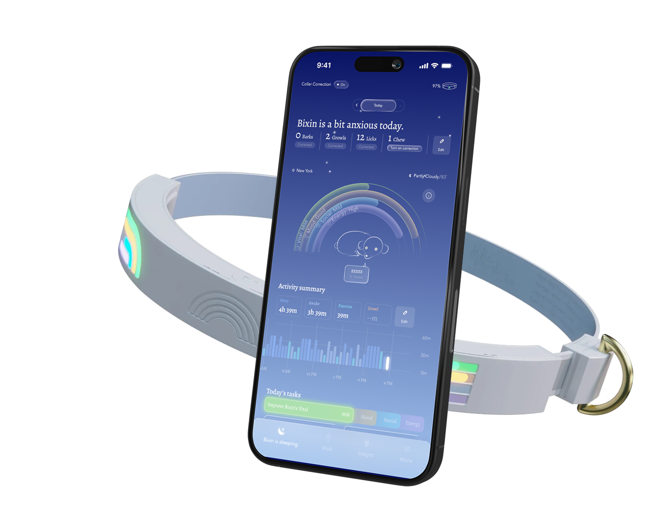 Colla smart collar and app