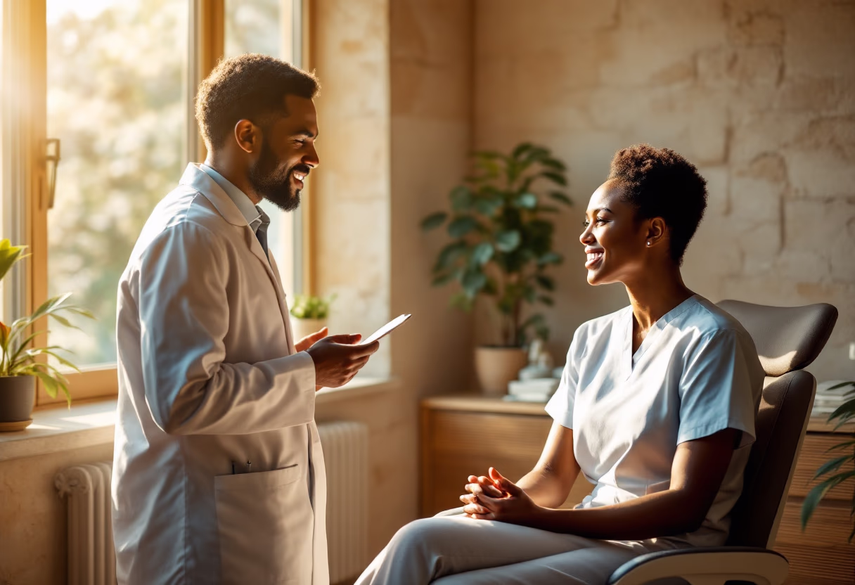 image of patient consultation (for a dental office)