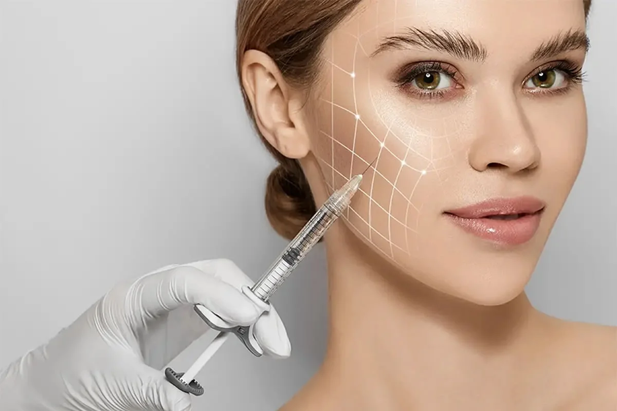 image of facial treatment being performed
