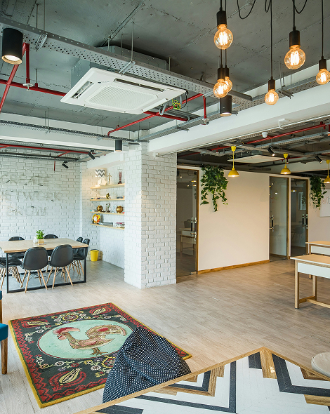 Minimal fintech website design with big fonts