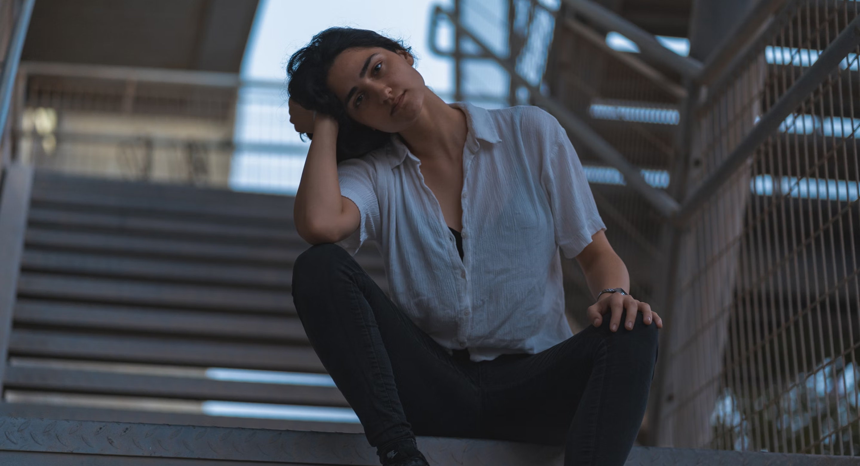 Minimal fintech website design with big fonts