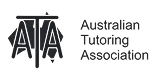 Logo of the Australian Tutoring Association with stylized overlapping letters ATA and the association name on the right.
