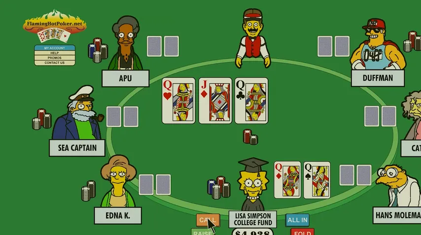 Dogs Playing Poker — Simpsons Edition