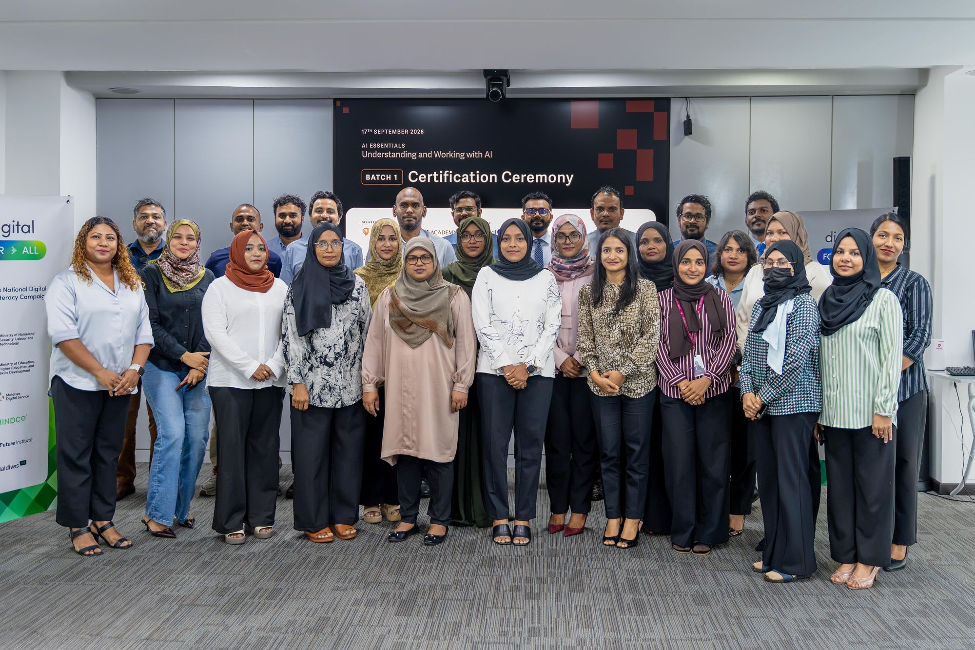 Digital for All participants at their course certification ceremony