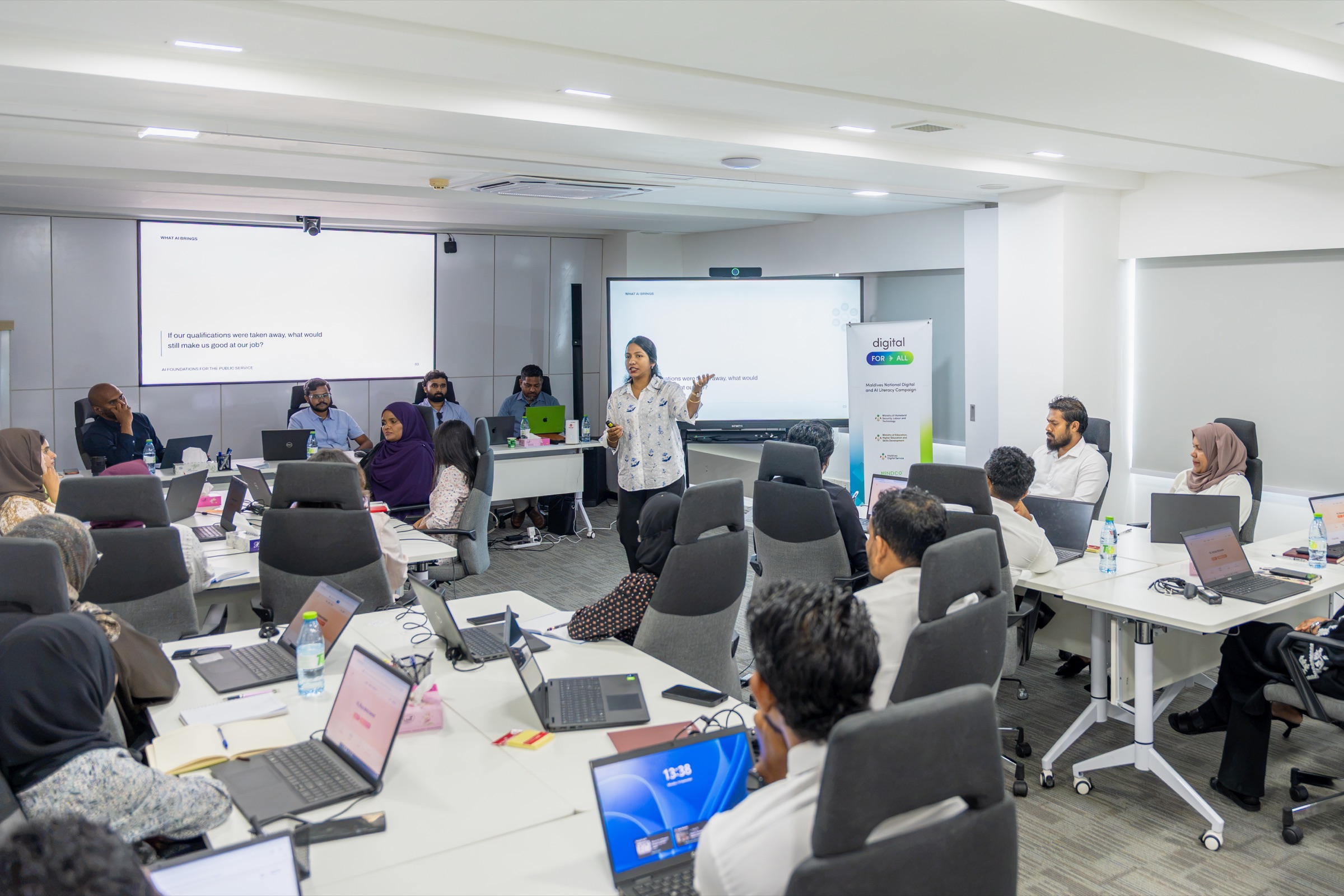 A Digital for All cohort in a training session with a facilitator
