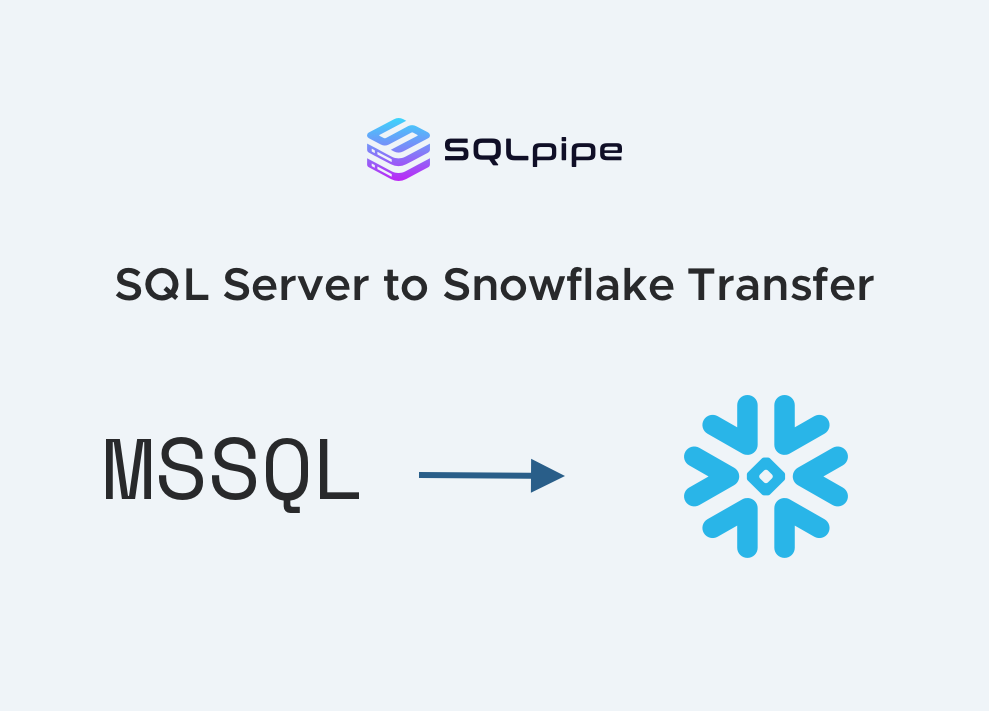 SQL Server to Snowflake Open-Source Transfer Tool