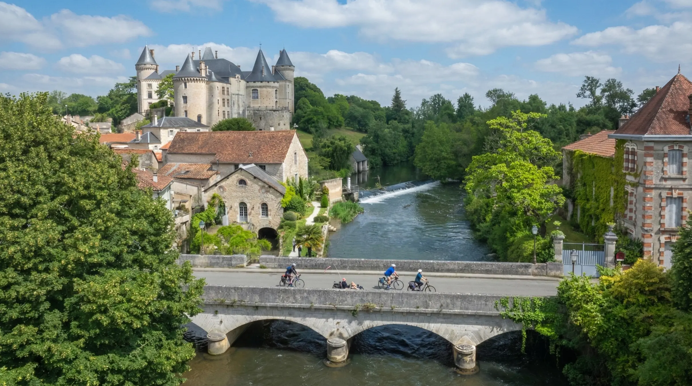 Ville de Ruffec en Charente.
