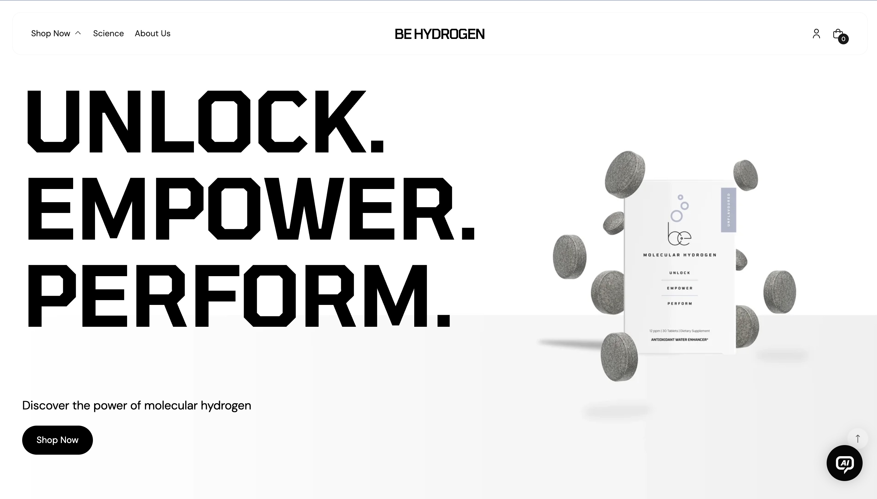Be Hydrogen store before