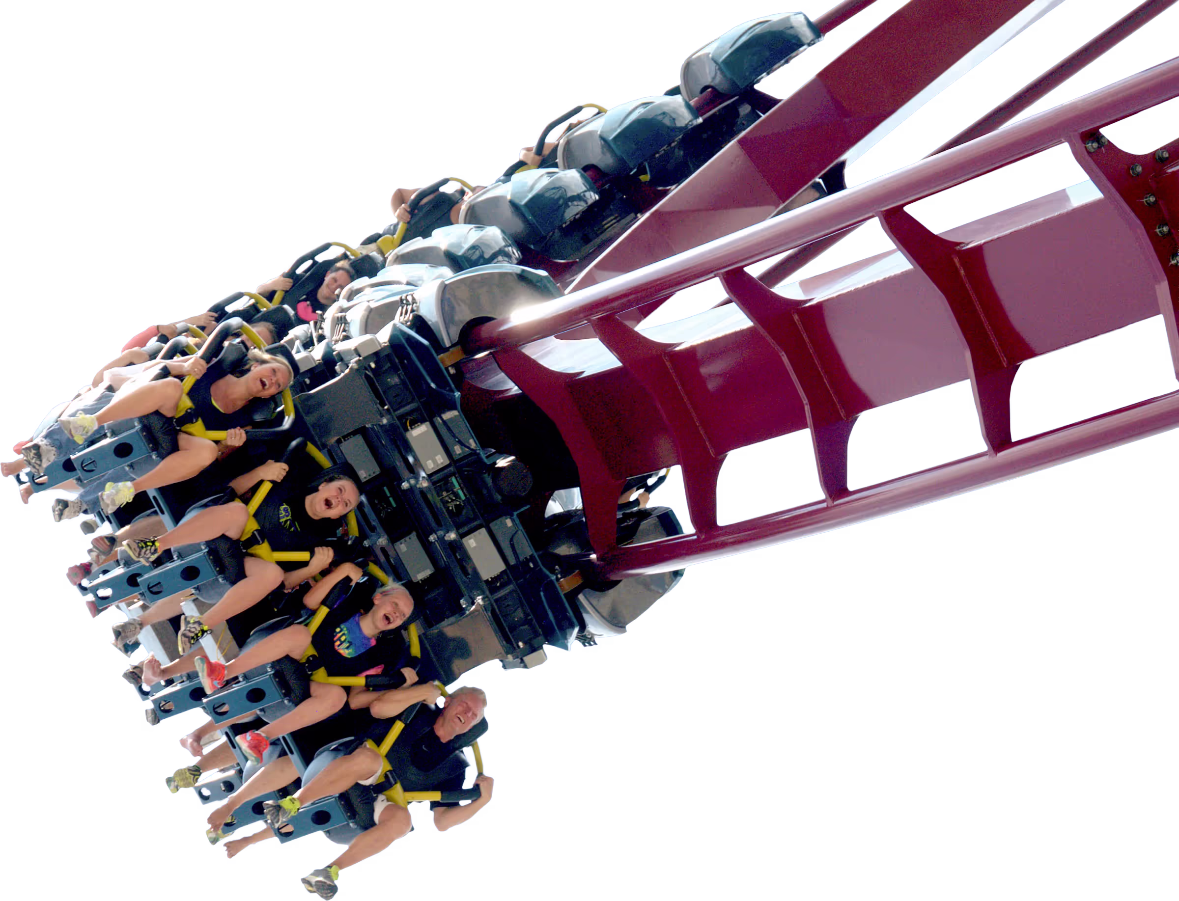 Picture of an inverted coaster