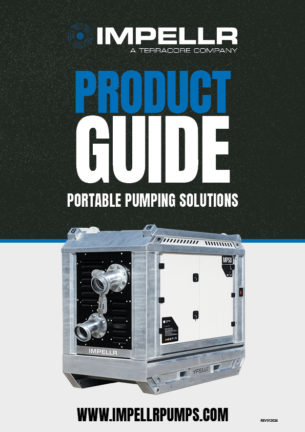 Cover page of Impellr product guide for portable pumping solutions, 2025, version 1.