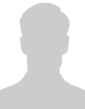 Gray silhouette of a male head and shoulders against a white background.