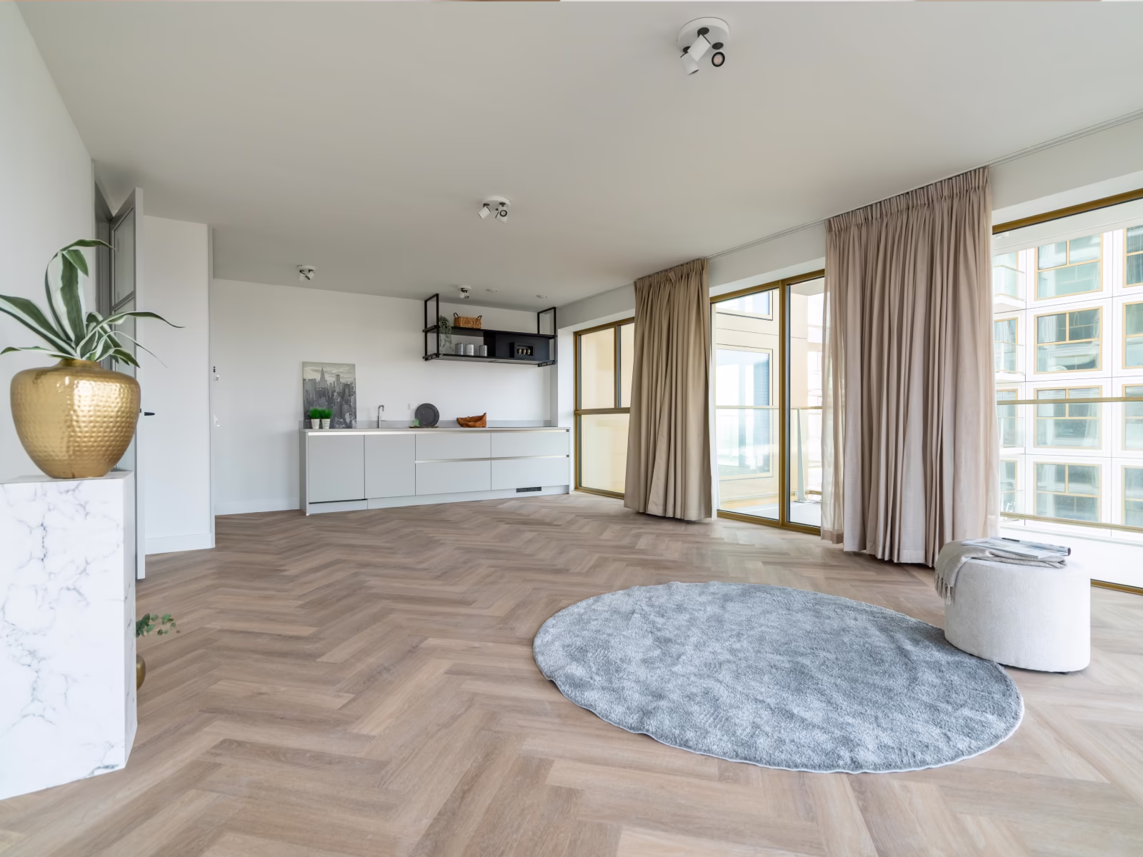 Woonkamer renovatie Zalmhaven type 4 woning