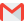 Red and white Gmail email service logo.