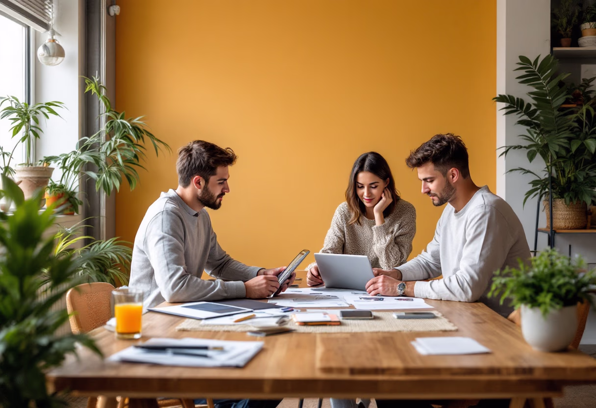 image of graphic designers at work