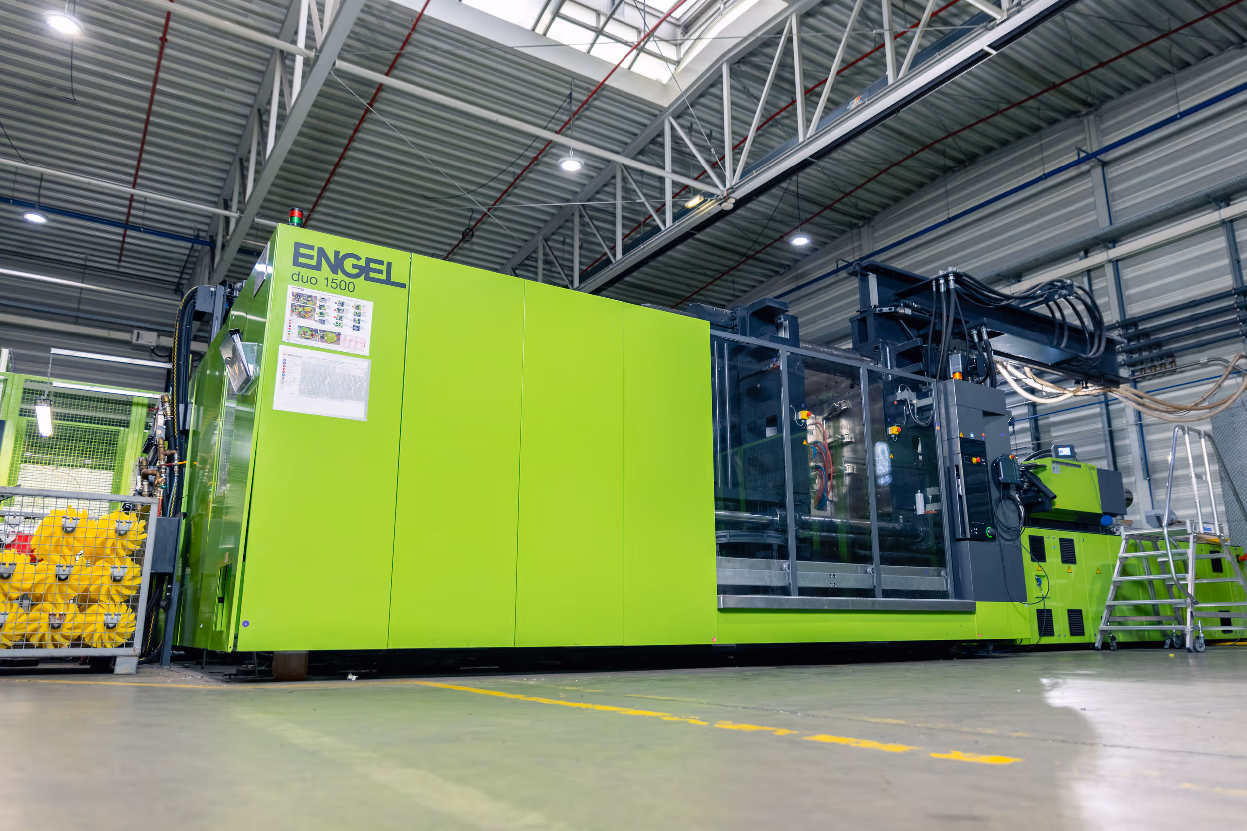 1,500 ton injection molding plant