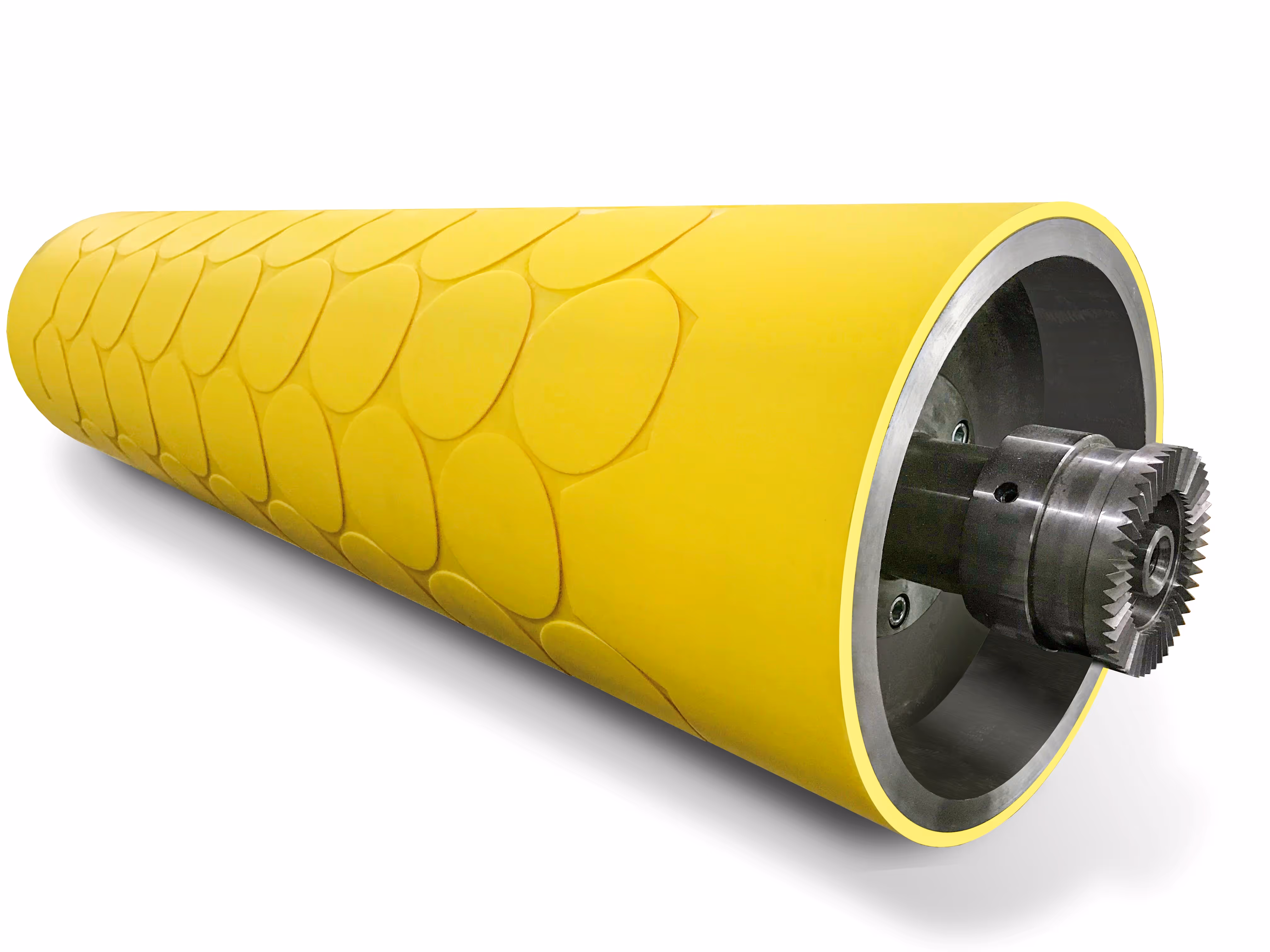 paint roller with grooves