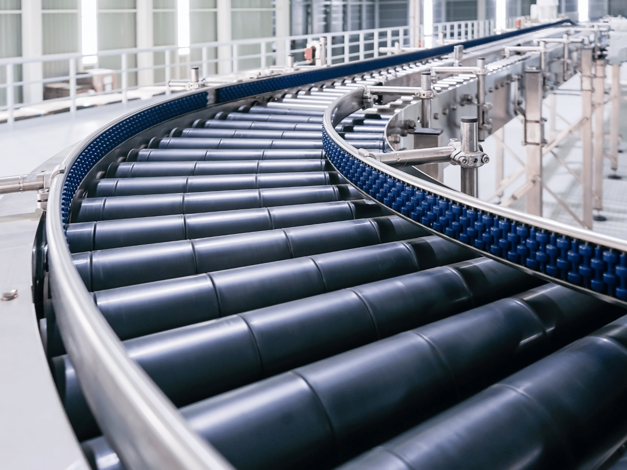 Plastic conveyor rollers