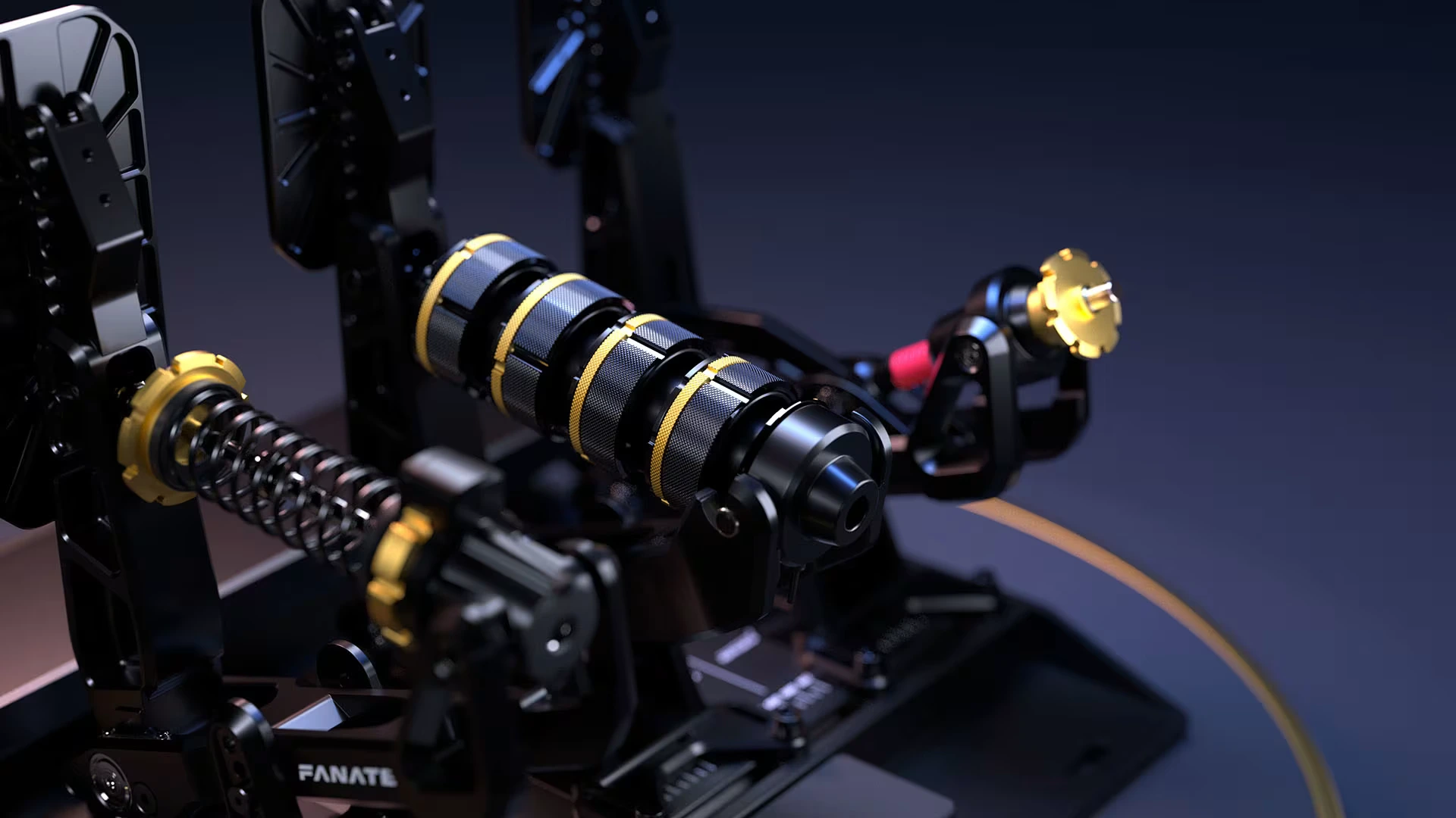 Fanatec's patented elastomer compression system