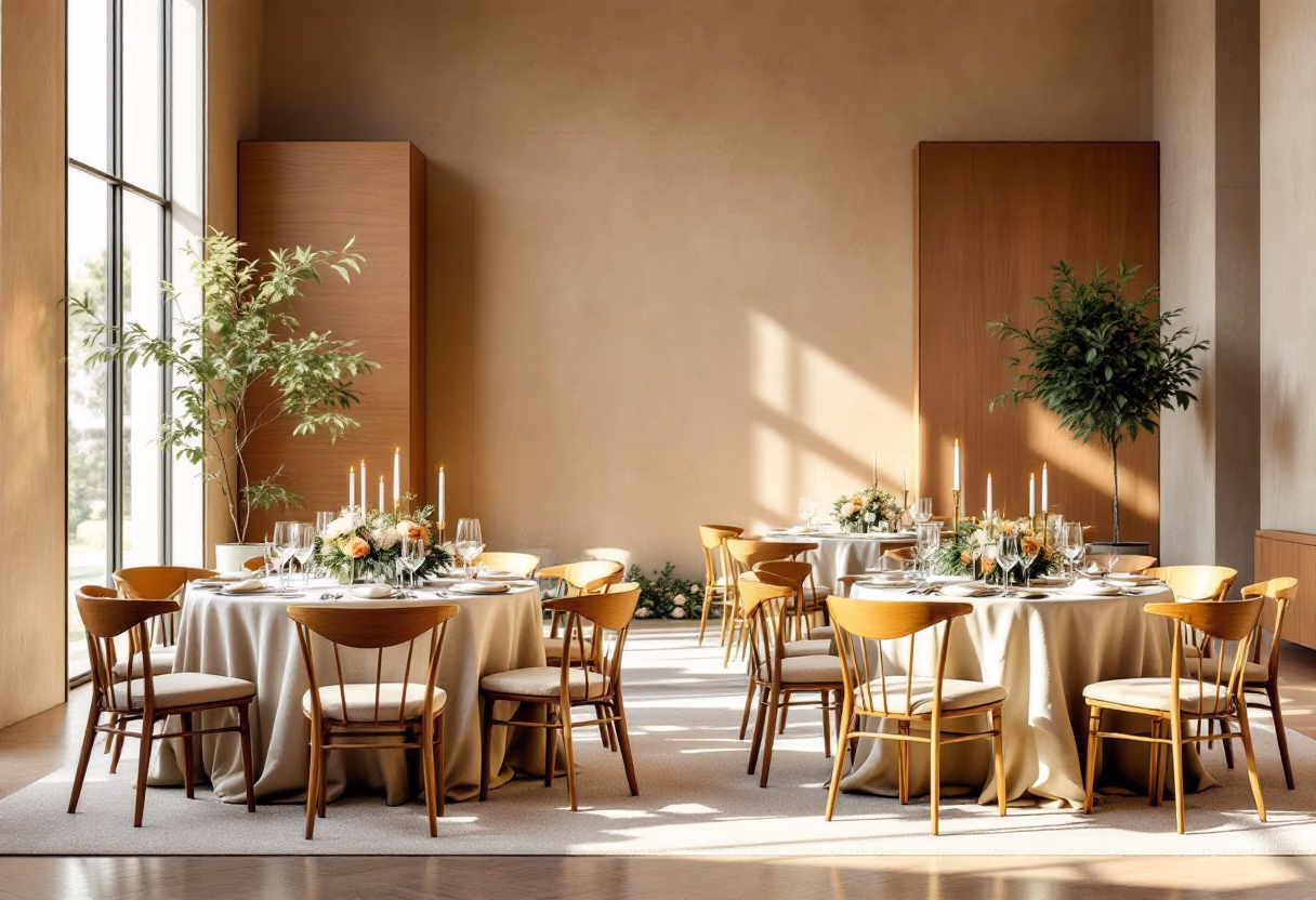 image of wedding reception setup