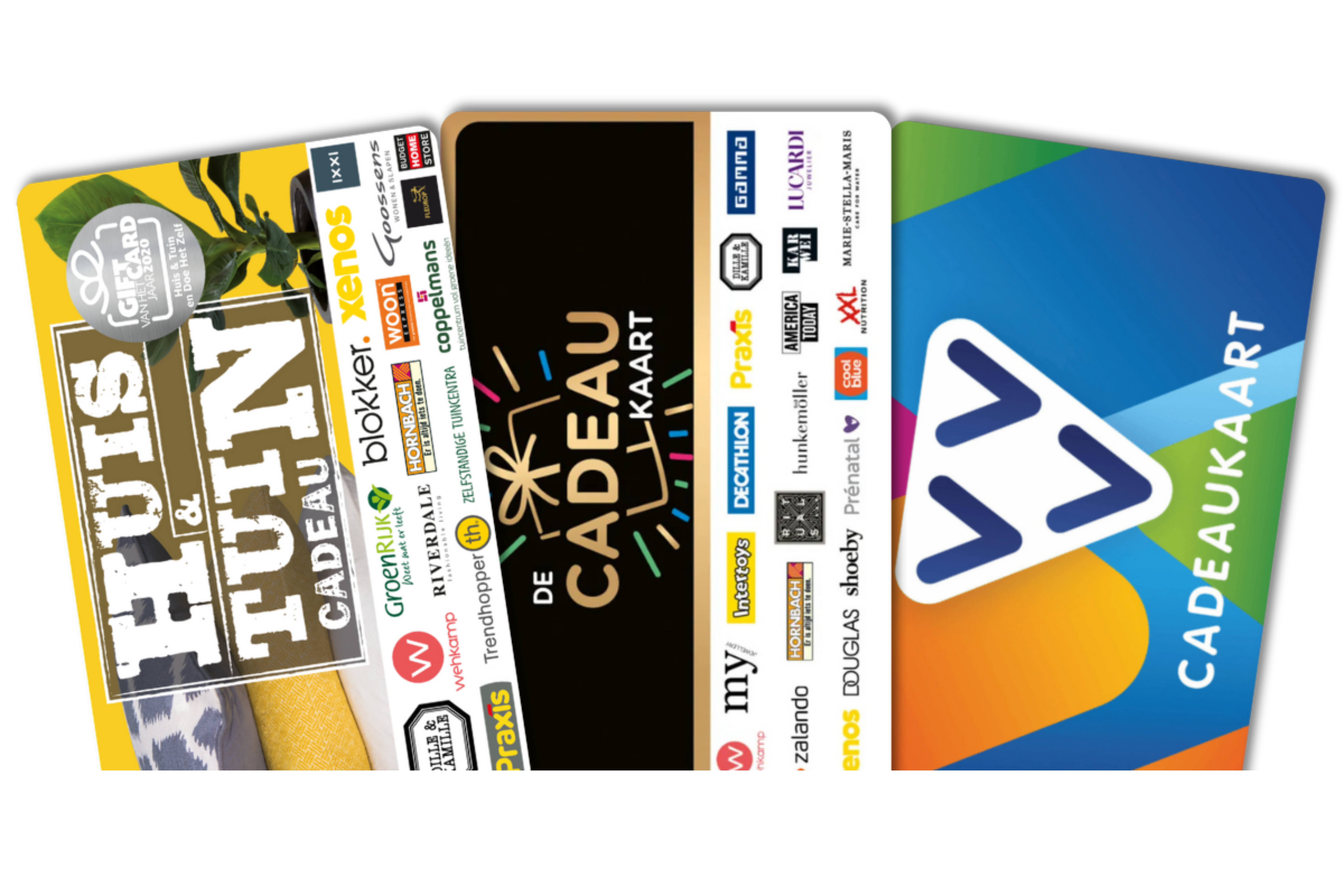 Open-loop gift cards from Huis & Tuin Cadeau, DE Cadeaukaart and VVV