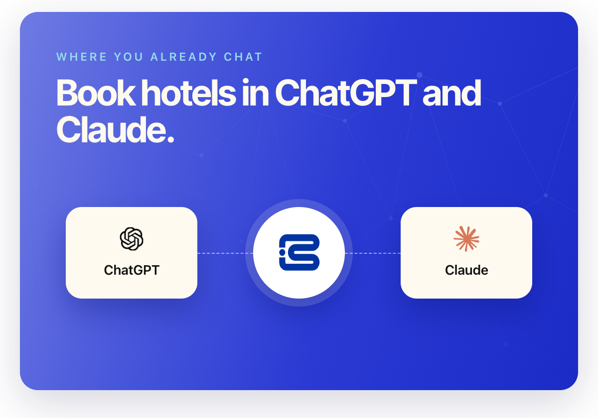 Book hotels in ChatGPT and Claude