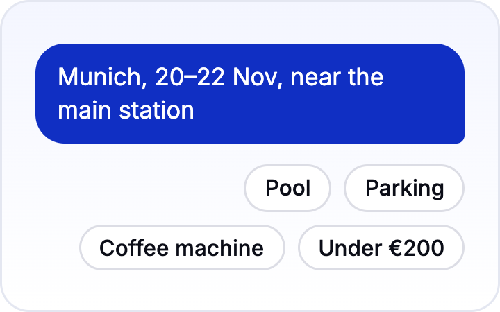 Step 2: Ask for the stay you want