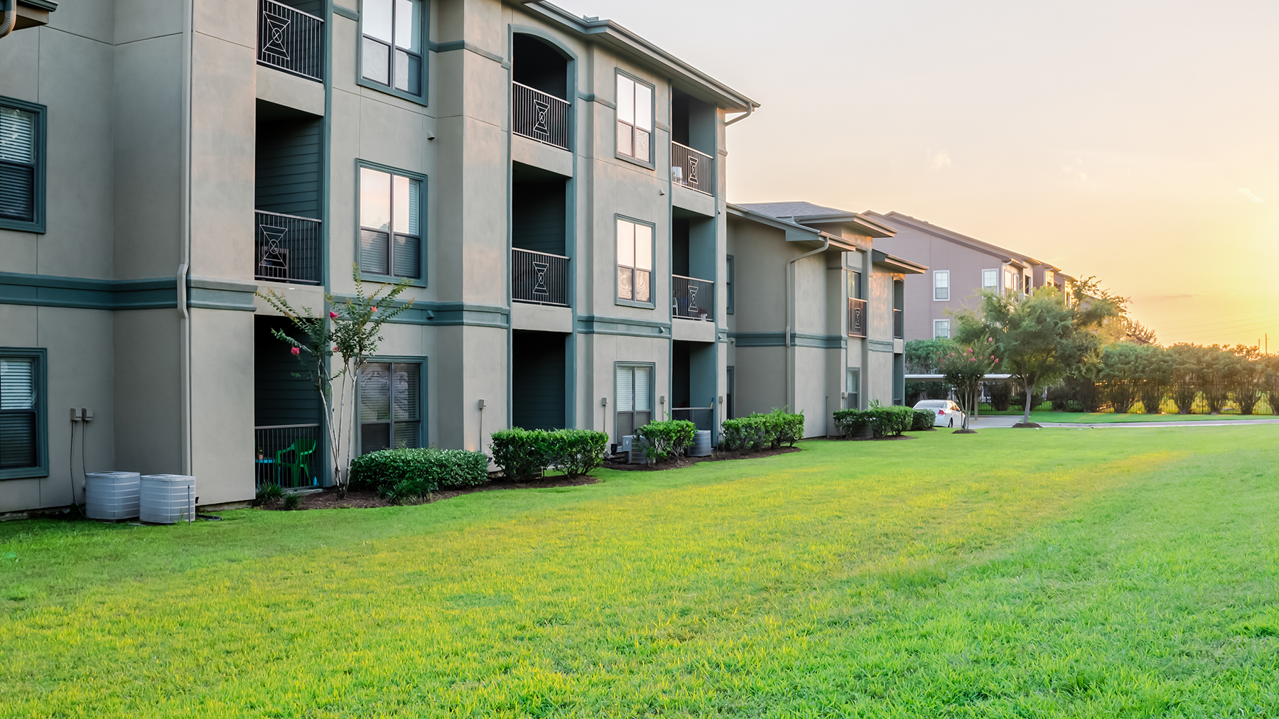 Multi-unit apartment building in Yakima representing rental property safety assessments and ongoing maintenance for landlords.