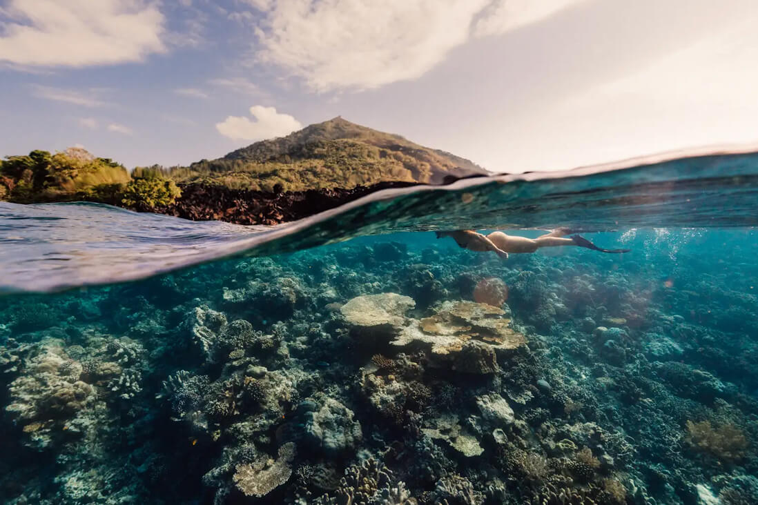 Snorkel through Flores’ underwater world, alive with rich marine life