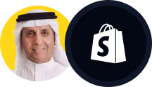 customer with logo