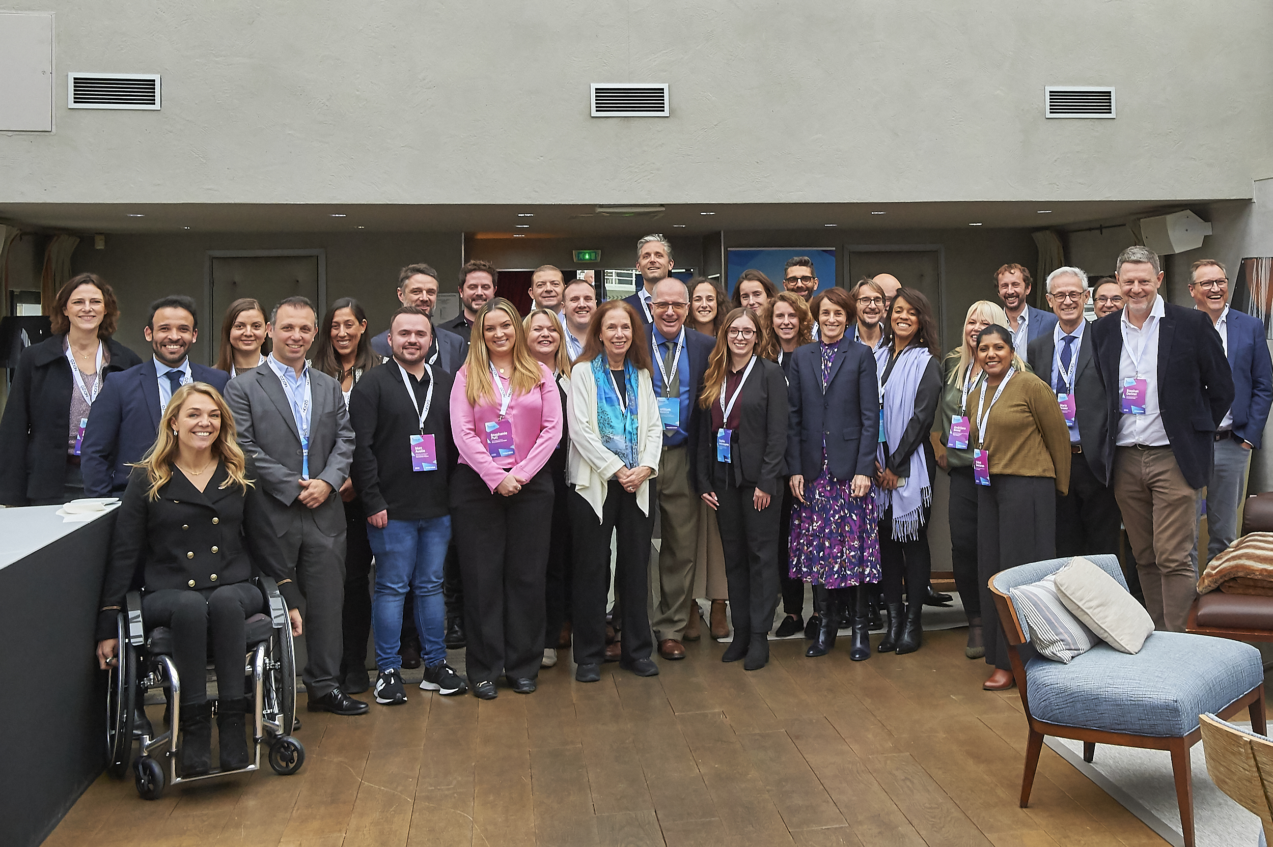 Group photo of delegates at the 8th Airport PRM Leadership Conference in Paris