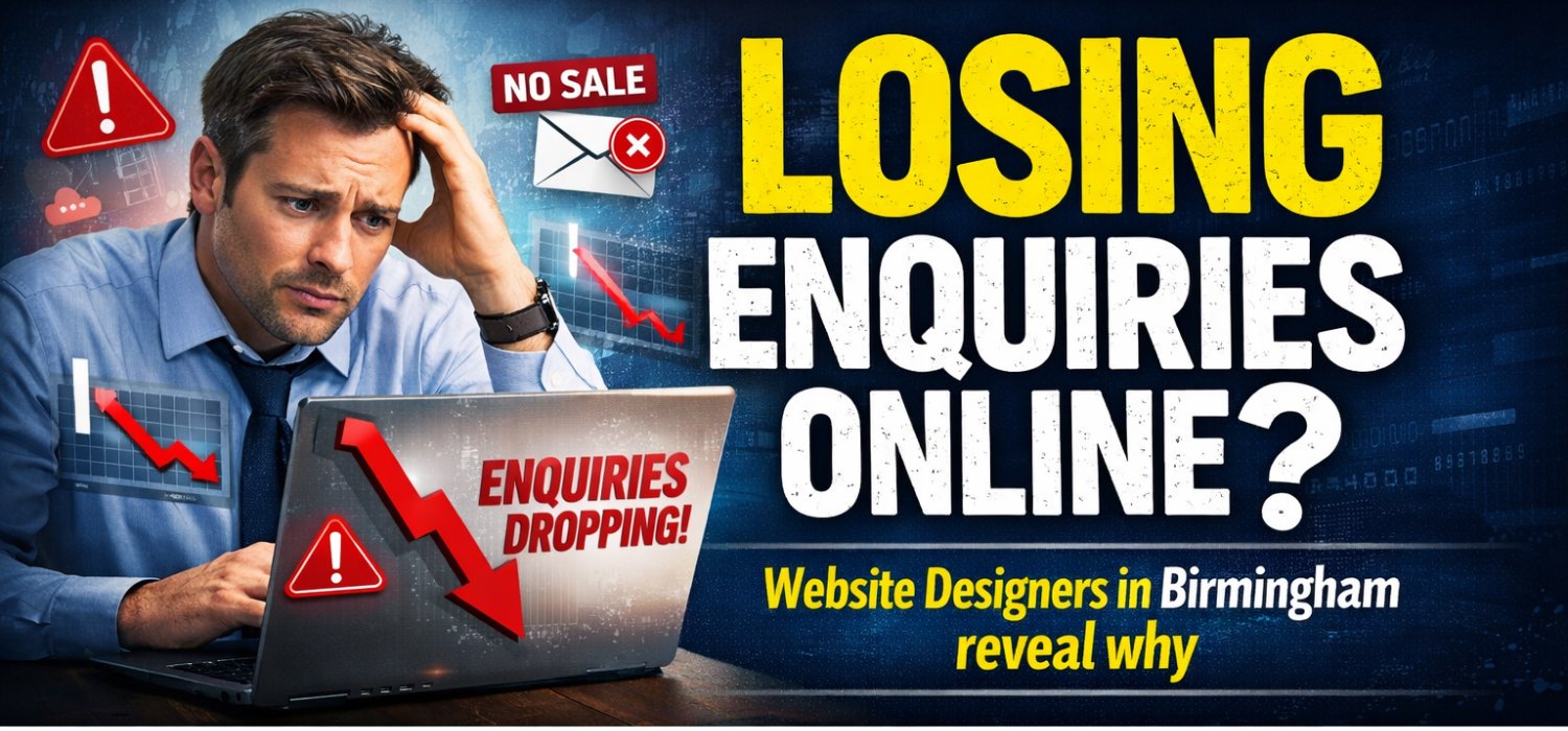 Losing Enquiries Online? Here’s What Birmingham Website Designers Say You’re Missing!