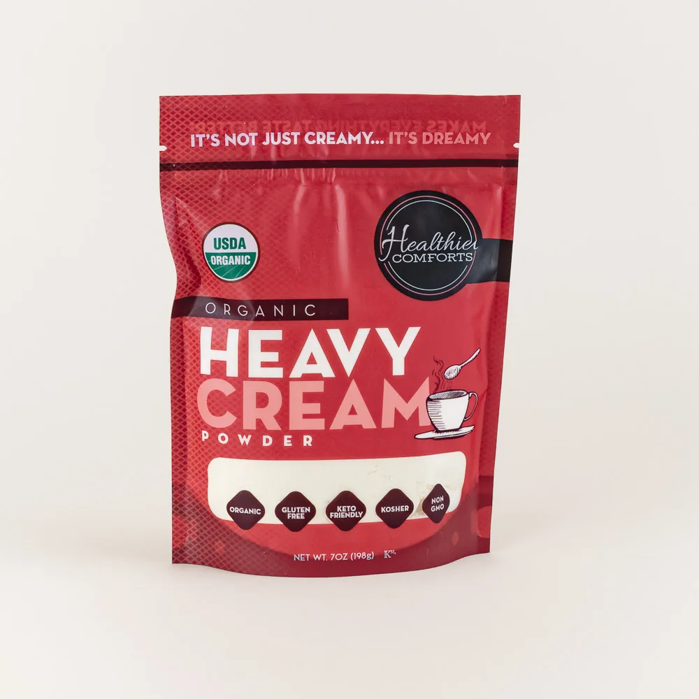 Organic heavy cream powder spray-dried to preserve all the goodness of real cream