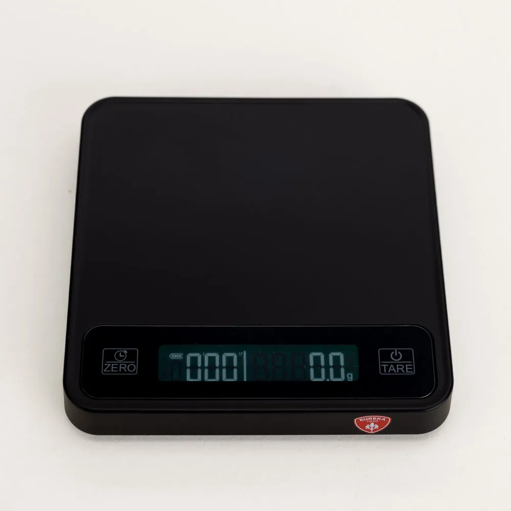 Compact and precise weigh scale for coffee and tea with 0.1g accuracy and a built‑in timer 