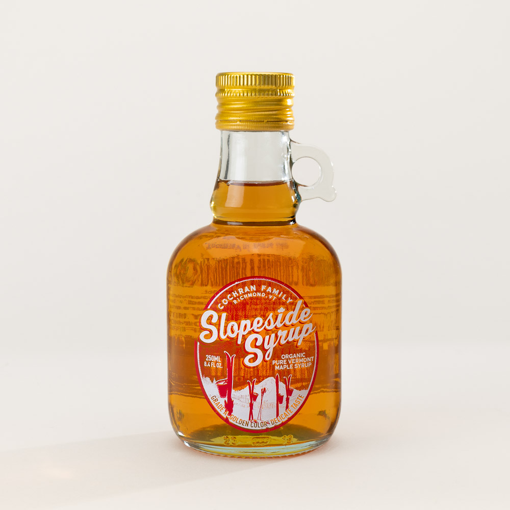 Vermont organic maple syrup from the first sap run of the sugaring season