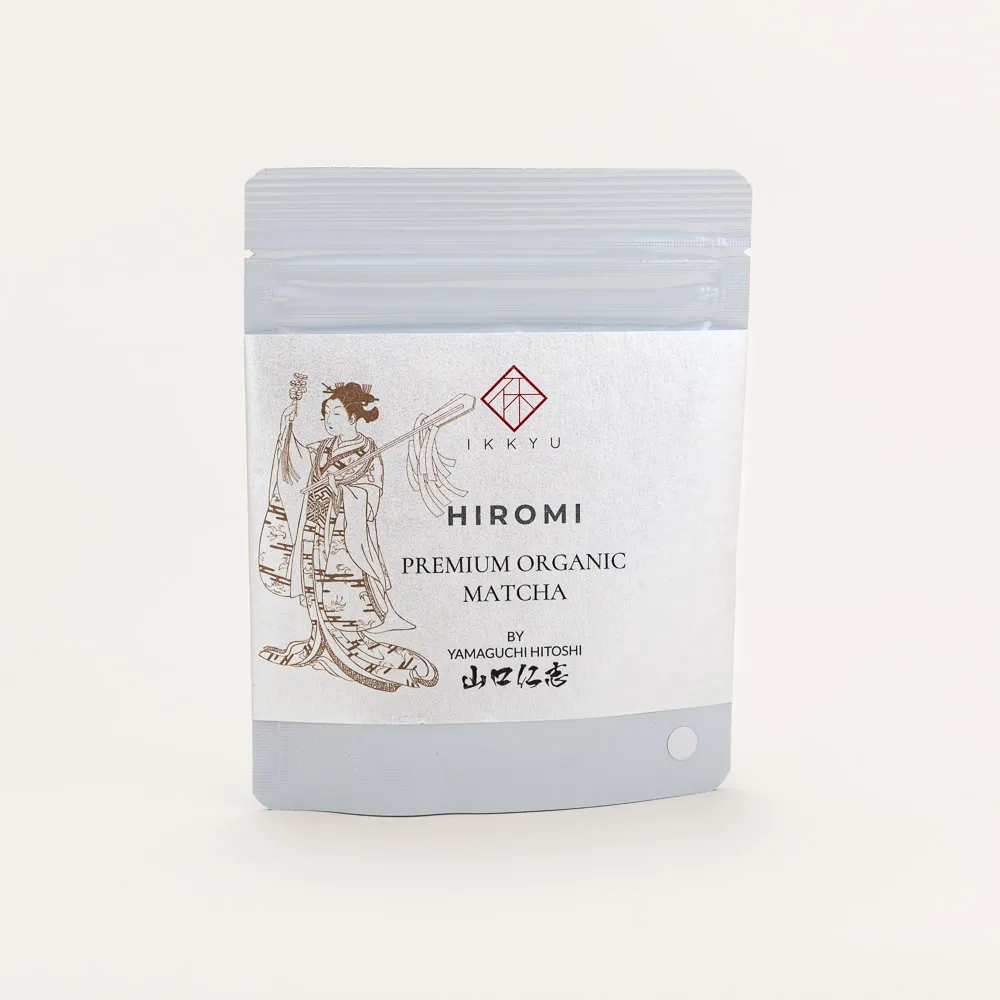 Ceremonial grade Japanese matcha organically grown and meticulously prepared by Yamaguchi Hitoshi