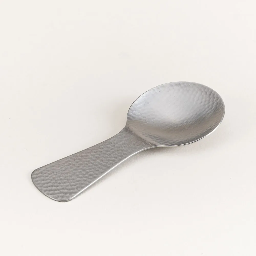 Handcrafted chasaji made with hammered stainless steel in Tsubame, Japan