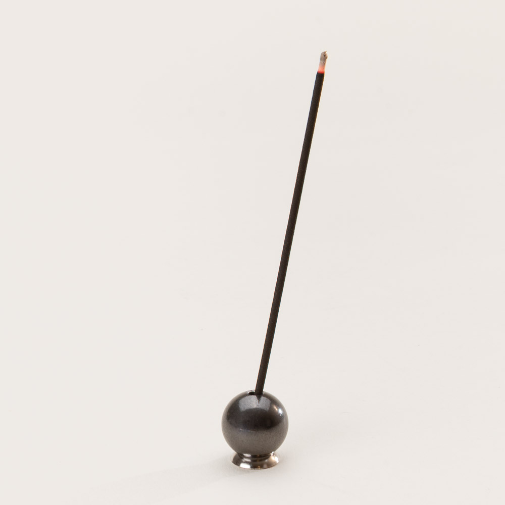 Spherical incense holder made for fine Japanese incense sticks