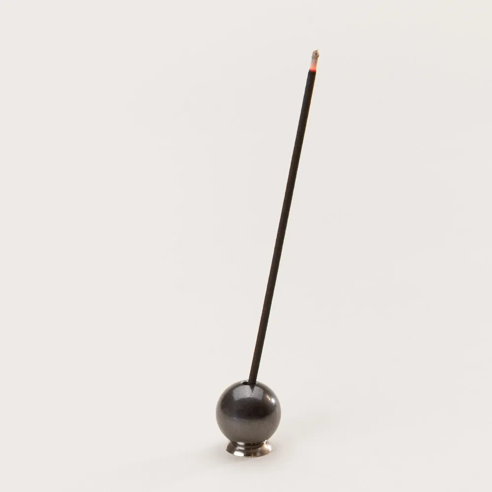 Spherical incense holder made for fine Japanese incense sticks