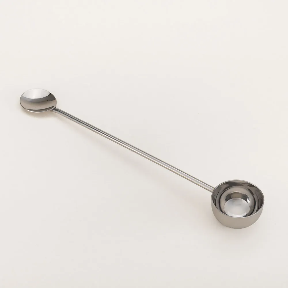 Frieling dual-purpose coffee spoon, specially designed for use with a large French Press and tall storage containers