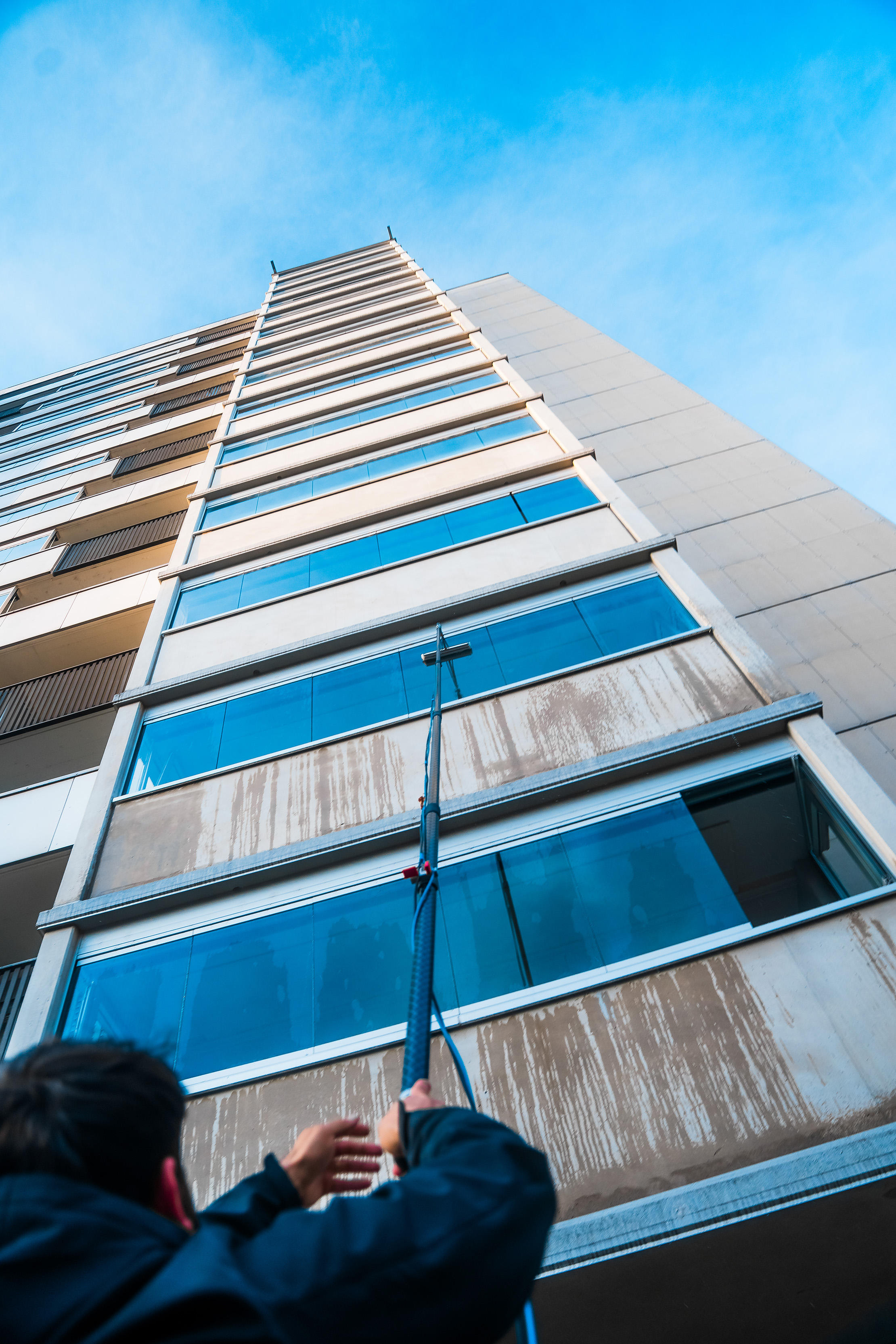 Berner Express Cleaning a Building with Osmose