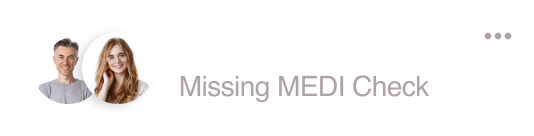 Alert card: 3 crew members missing a medical check